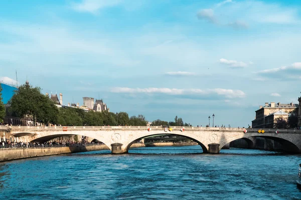 Paryż Francja Kwietnia 2022 Most Jena Jest Paryskim Mostem Nad — Zdjęcie stockowe
