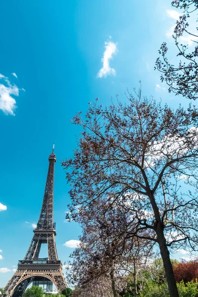 Paris France April 2022 Landscape View Eiffel Tower Beautiful Blue — Stock Photo, Image