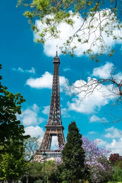 Paris França Abril 2022 Paisagem Com Vista Para Torre Eiffel — Fotografia de Stock