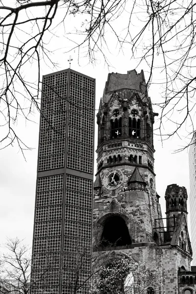 德国柏林 2022年4月21日 德皇威廉纪念教堂 Kaiser Wilhelm Gedchtniskirche — 图库照片