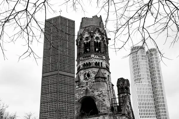 Berlin Niemcy Kwietnia 2022 Kościół Pamięci Cesarza Wilhelma Kaiser Wilhelm — Zdjęcie stockowe