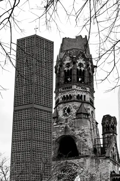 Берлин Германия Апреля 2022 Года Мемориальная Церковь Кайзера Вильгельма Кайзер — стоковое фото