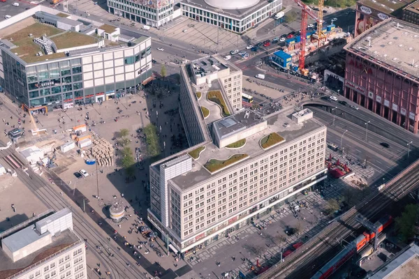 Berlin Deutschland April 2022 Blick Vom Fernsehturm Auf Die Stadt — Stockfoto