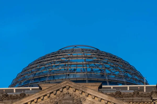 Berlim Alemanha Abril 2022 Arquitetura Fachada Reichstag Parlamento Alemão — Fotografia de Stock