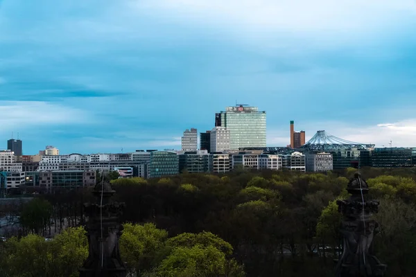Berlin Almanya Nisan 2022 Tiergarten Modern Şehir Sony Merkez Çadırı — Stok fotoğraf