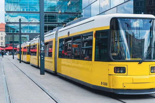 Berlin Deutschland April 2022 Berliner Straßenbahn Der Stadt — Stockfoto