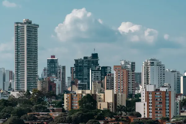 Bucaramanga Santander Colômbia Fevereiro 2023 Paisagem Panorâmica Cidade Bucaramanga Céu — Fotografia de Stock