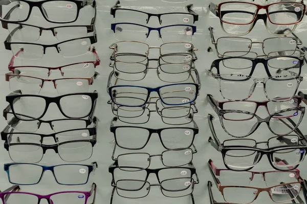 販売のためのクローズアップのメガネの背景 — ストック写真
