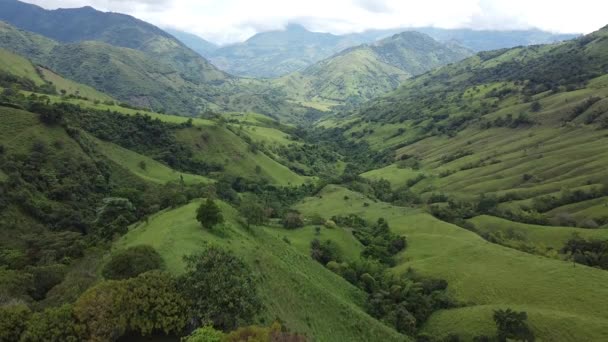 Paisaje Aéreo Selva Colombiana Montañas Colombia — Vídeos de Stock