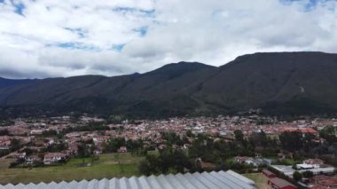 Villa de Leyva, Kolombiya 'da panoramik manzara.