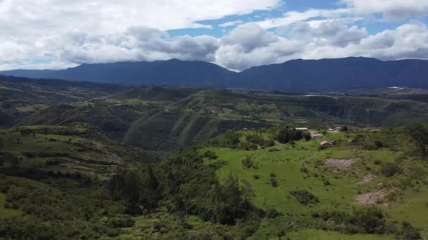 Панорамний Краєвид Вілла Лейва Колумбія — стокове відео