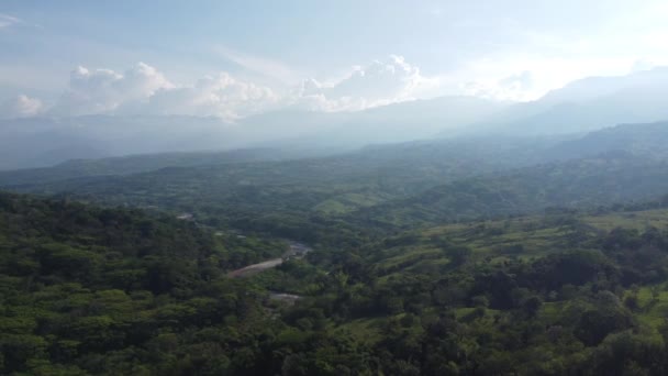 Paisaje Aéreo Selva Colombiana Montañas Colombia — Vídeo de stock