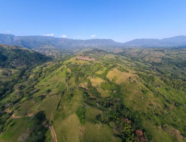 Antioquia, Kolombiya 'daki Venedik manzaralı panoramik manzara.