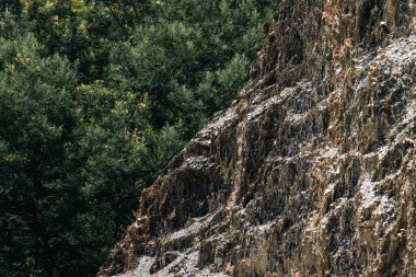 Villa de Leyva, Boyaca, Kolombiya 'ya giden çöl manzarası yolu..