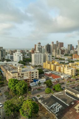 Barranquilla, Atlantico, Kolombiya. 12 Haziran 2019: Güzel güneşli bir günün güzel manzarası