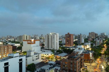 Barranquilla, Atlantico, Kolombiya. 12 Haziran 2019: Güzel güneşli bir günün güzel manzarası