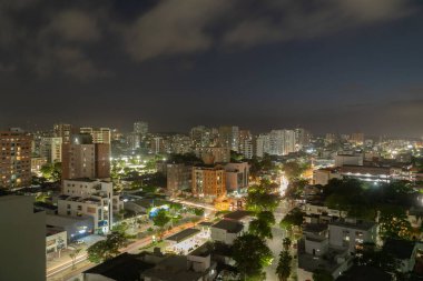 Barranquilla, Atlantico, Kolombiya. 12 Haziran 2019: Güzel güneşli bir günün güzel manzarası