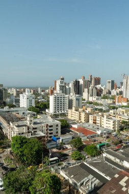 Barranquilla, Atlantico, Kolombiya. 12 Haziran 2019: Güzel güneşli bir günün güzel manzarası