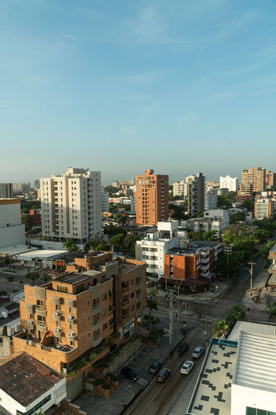 Barranquilla, Atlantico, Colombia. June 12, 2019: Beautiful view of a beautiful sunny day in the city