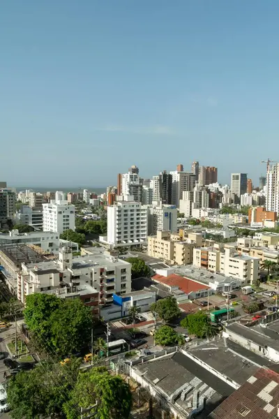 Barranquilla, Atlantico, Kolombiya. 12 Haziran 2019: Güzel güneşli bir günün güzel manzarası