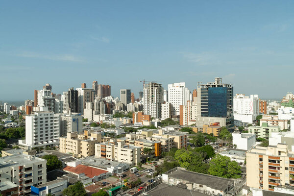Barranquilla, Atlantico, Colombia. June 12, 2019: Beautiful view of a beautiful sunny day in the city