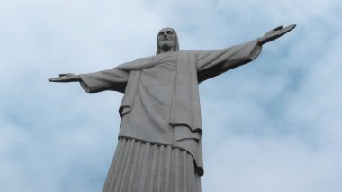 Brezilya Rio de Janeiro 'da kumsal ve telgrafo taşı manzarası.