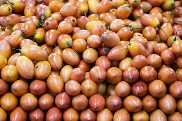 Tamarillo Lub Pomidor Tradycyjne Owoce Które Rosną Kolumbii — Zdjęcie stockowe