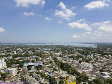  Cartagena, Bolivar, Kolombiya. 18 Ocak 2013: El Laguito Panoramisi. 