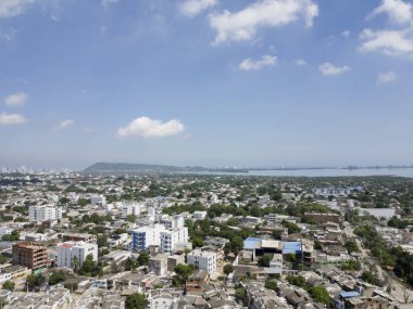  Cartagena, Bolivar, Kolombiya. 18 Ocak 2013: El Laguito Panoramisi. 