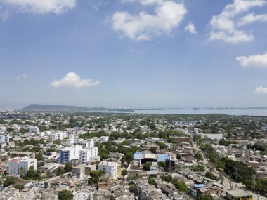  Cartagena, Bolivar, Kolombiya. 18 Ocak 2013: El Laguito Panoramisi. 