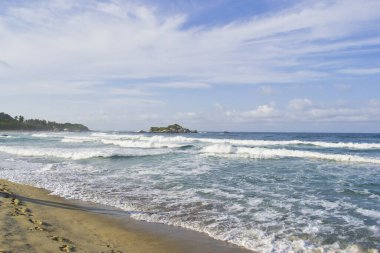 Reef Beach; Tayrona Ulusal Parkı, Santa Marta, Magdalena, Kolombiya