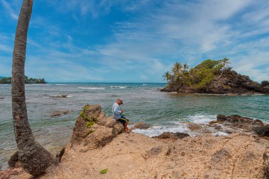 Calao sahilindeki deniz manzarası. Kolombiya. 