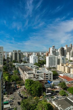Barranquilla, Atlantico, Kolombiya. 12 Haziran 2019: Güzel güneşli bir günün güzel manzarası