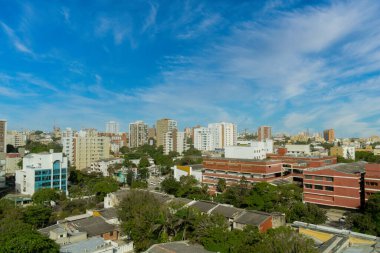 Barranquilla, Atlantico, Kolombiya. 12 Haziran 2019: Güzel güneşli bir günün güzel manzarası