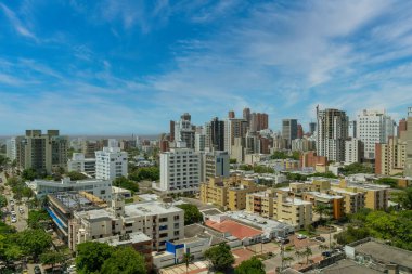 Barranquilla, Atlantico, Kolombiya. 12 Haziran 2019: Güzel güneşli bir günün güzel manzarası
