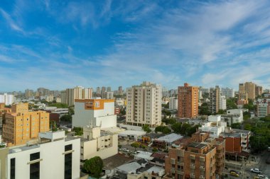 Barranquilla, Atlantico, Kolombiya. 12 Haziran 2019: Güzel güneşli bir günün güzel manzarası