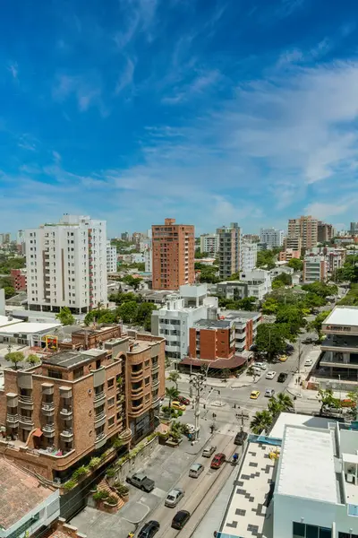 Barranquilla, Atlantico, Kolombiya. 12 Haziran 2019: Güzel güneşli bir günün güzel manzarası