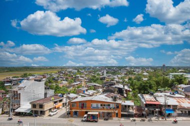 Choc, Quibdo, Kolombiya. 4 Mart 2020: Şehrin Panoramisi. 