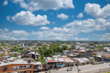 Choc, Quibdo, Kolombiya. 4 Mart 2020: Şehrin Panoramisi. 