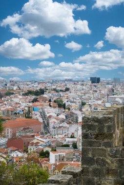 Lisbon, Portugal. April 9, 2022: Castle of So Jorge in Lisbon. clipart