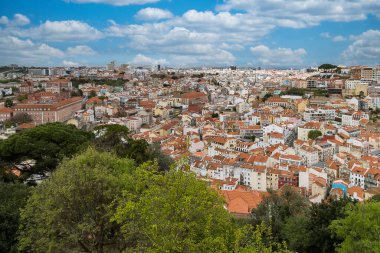 Lisboa, Portugal. April 9, 2022: Panoramic and urban landscape of neighborhoods in the city.  clipart
