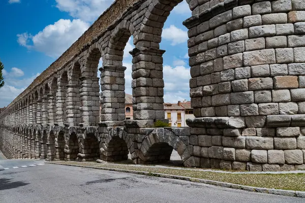 Segovia Espaa Απριλίου 2022 Υδραγωγείο Σεγκόβια Είναι Ρωμαϊκό Υδραγωγείο Που Φωτογραφία Αρχείου