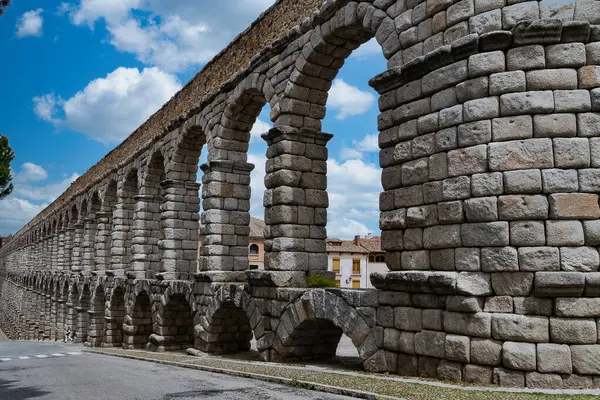 Segovia Espaa Απριλίου 2022 Υδραγωγείο Σεγκόβια Είναι Ρωμαϊκό Υδραγωγείο Που Royalty Free Φωτογραφίες Αρχείου
