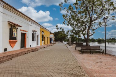 MOMPOX BOLVAR, 22 Eylül 2017. Santa Cruz de Mompox sokakları.