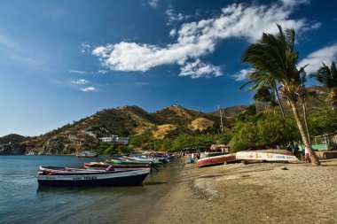 Santa Marta, Magdalena, Kolombiya. 27 Aralık 2008: Playa Grande, Taganga