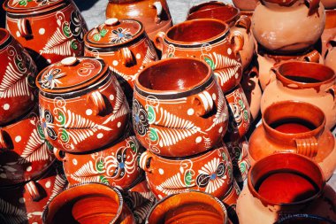 Şehirde geleneksel el sanatları ve seramik. Tonala, Jalisco, Meksika. 