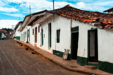 Santander, Kolombiya 'nın kuzeyinde Barichara Cephesi. 