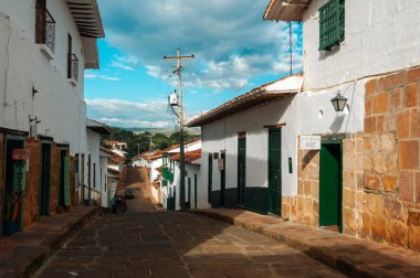 Santander, Kolombiya 'nın kuzeyinde Barichara Cephesi. 