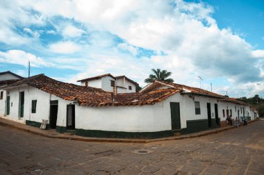Santander, Kolombiya 'nın kuzeyinde Barichara Cephesi. 