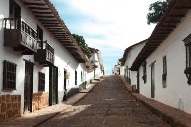 Santander, Kolombiya 'nın kuzeyinde Barichara Cephesi. 